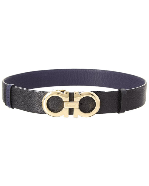 Ferragamo Gancini Reversible & Adjustable Leather Belt